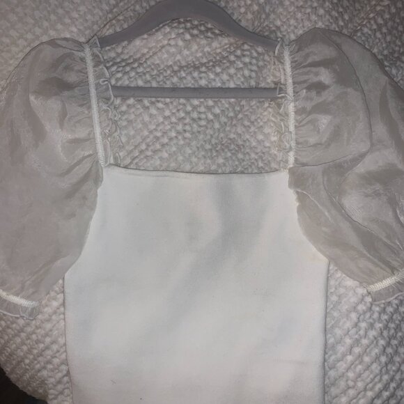 Wilfred Puff Sleeve Top, Size S - Picture 2 of 3